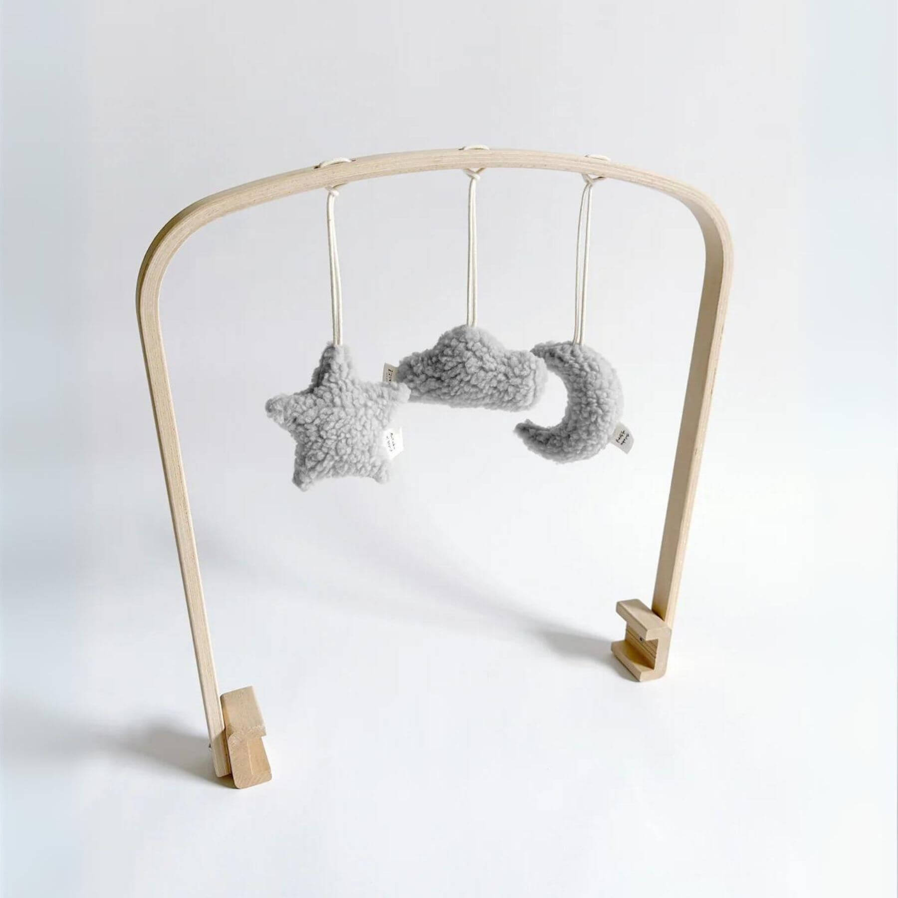 Unique Love Design Play Arch Set 'Love You to the Moon and Back', Natural and Grey