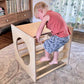 Kid Climbing on RAD Children's Furniture Play Cube