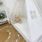 Domestic Objects Play Tent Canopy No Doors, White, Crib/Cot