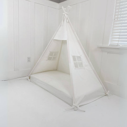 Domestic Objects Play Tent Canopy No Doors, White, Crib/Cot