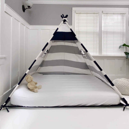 Domestic Objects Play Tent Canopy No Doors, Navy, Double/Full