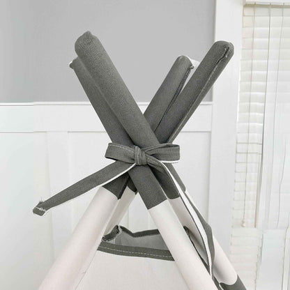 Top of Domestic Objects Play Tent Canopy No Doors, Grey, Double/Full