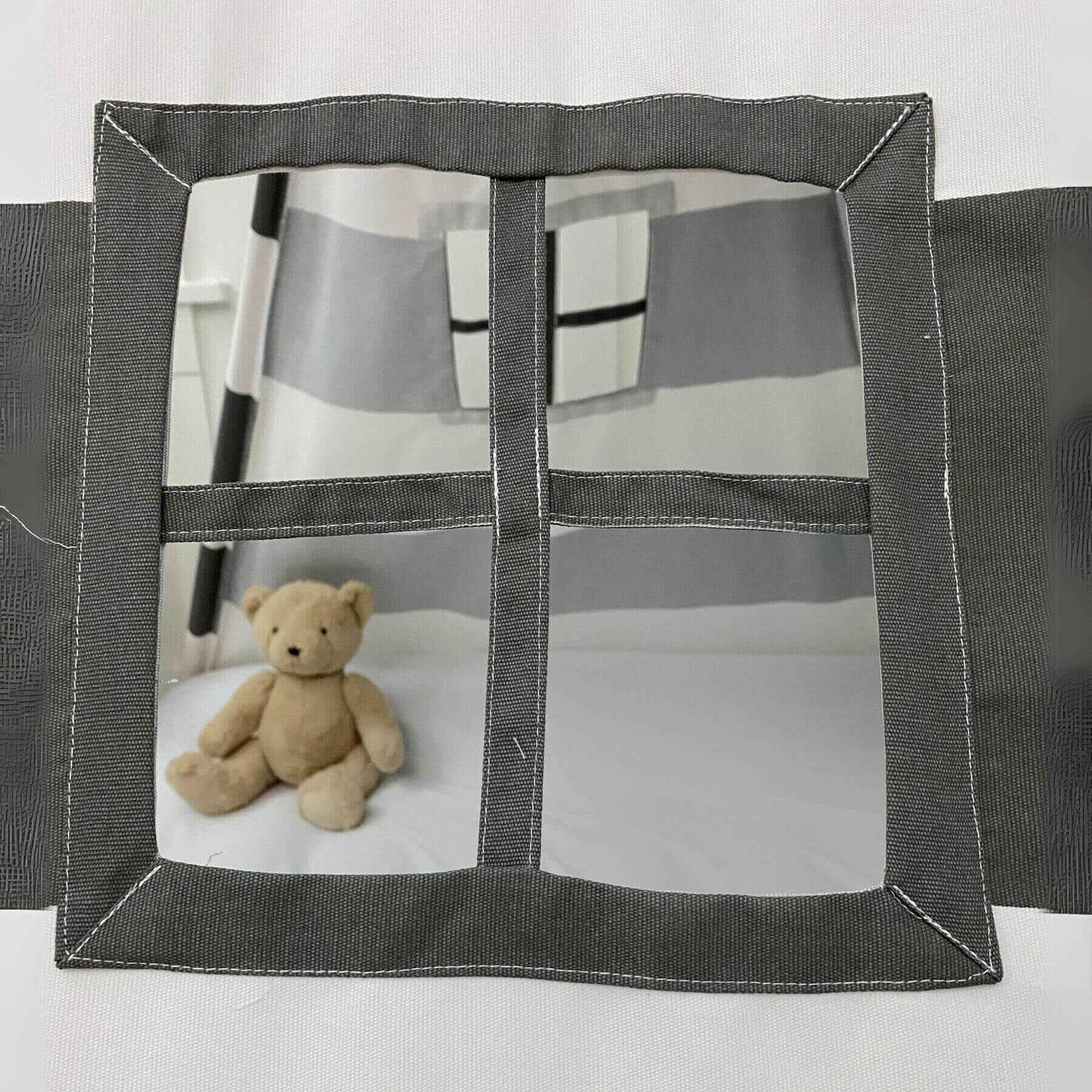 Window of Domestic Objects Play Tent Canopy No Doors, Grey