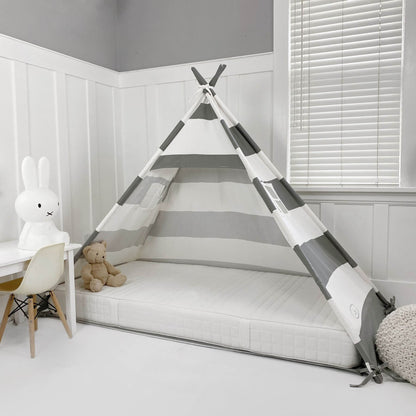 Domestic Objects Play Tent Canopy No Doors, Grey, Twin