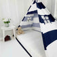 Domestic Objects Play Tent Canopy No Doors, White & Navy, Twin