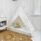 Domestic Objects Play Tent Canopy With Doors, White, Crib