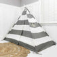 Domestic Objects Play Tent Canopy With Doors, Grey, Twin