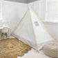 Domestic Objects Play Tent Canopy With Doors, White, Twin