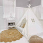 Domestic Objects Play Tent Canopy With Doors, White, Double