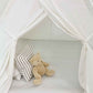 Detail of Domestic Objects Play Tent Canopy With Doors, White, Double