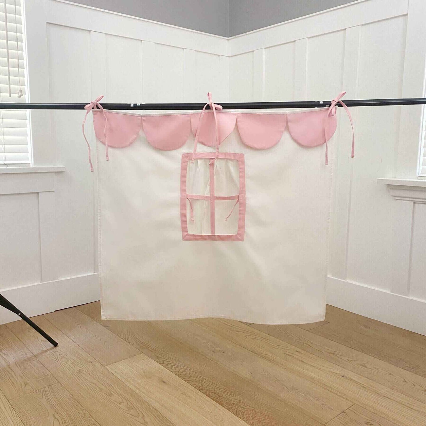 Domestic Objects Playhouse Bunk Bed Curtains Pink