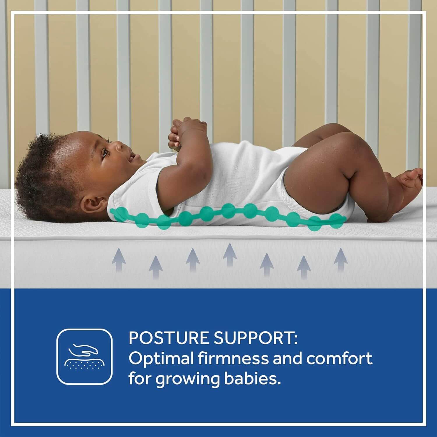 Sealy Posture Perfect 2-Stage Hybrid Crib and Toddler Mattress - Detail