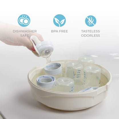 Primo Passi Microwave Baby Bottle Sterilizer with Baby Bottles
