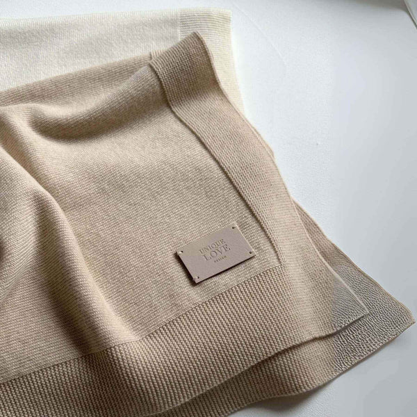 Unique Love Design Premium Cashmere Blanket Hazel Brown