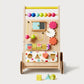 Front View of Tiny Land® Premium Natural Wooden Activity Walker