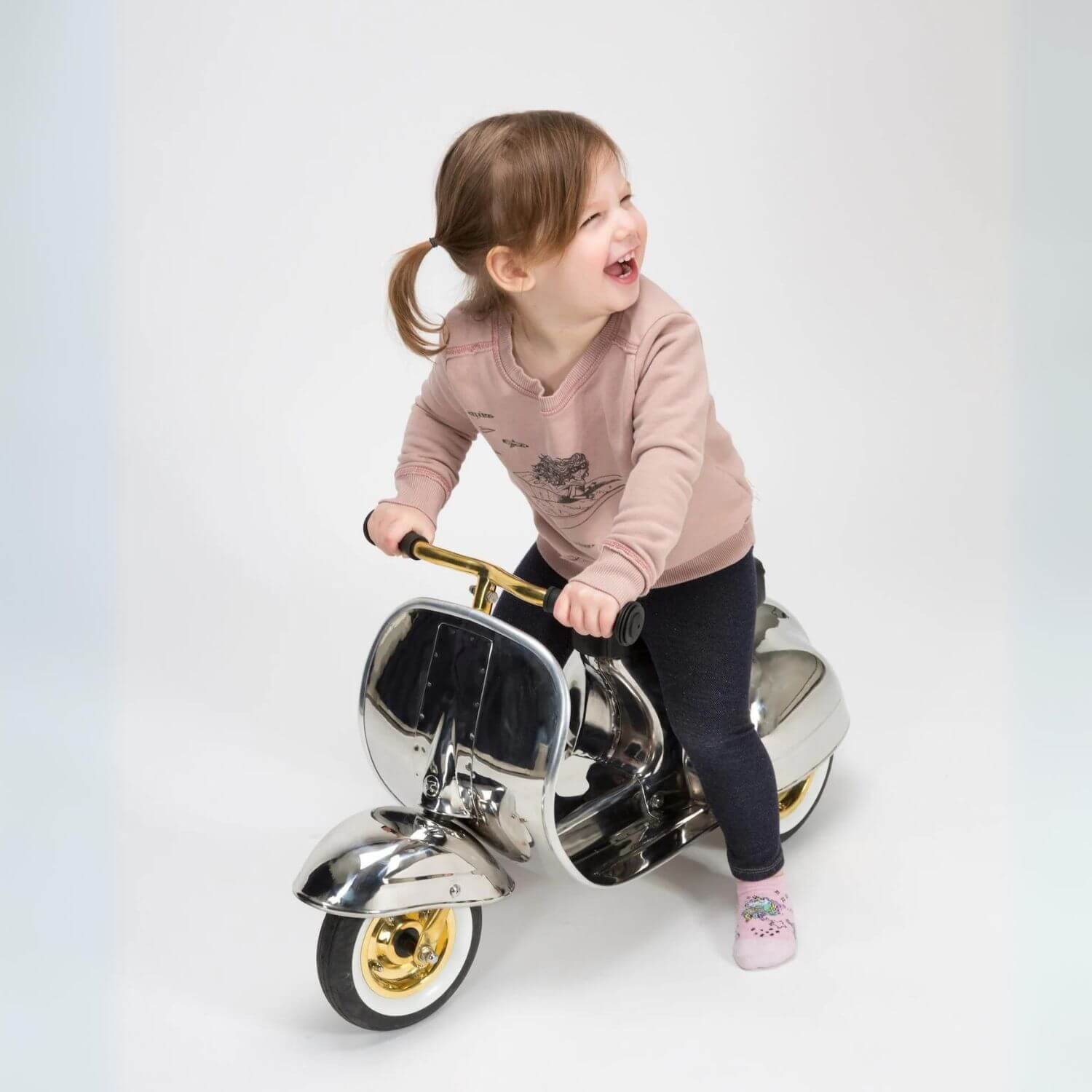 Primo Ride On Kids Toy DELUXE Stainless Steel (Limited Edition) - Lifestyle