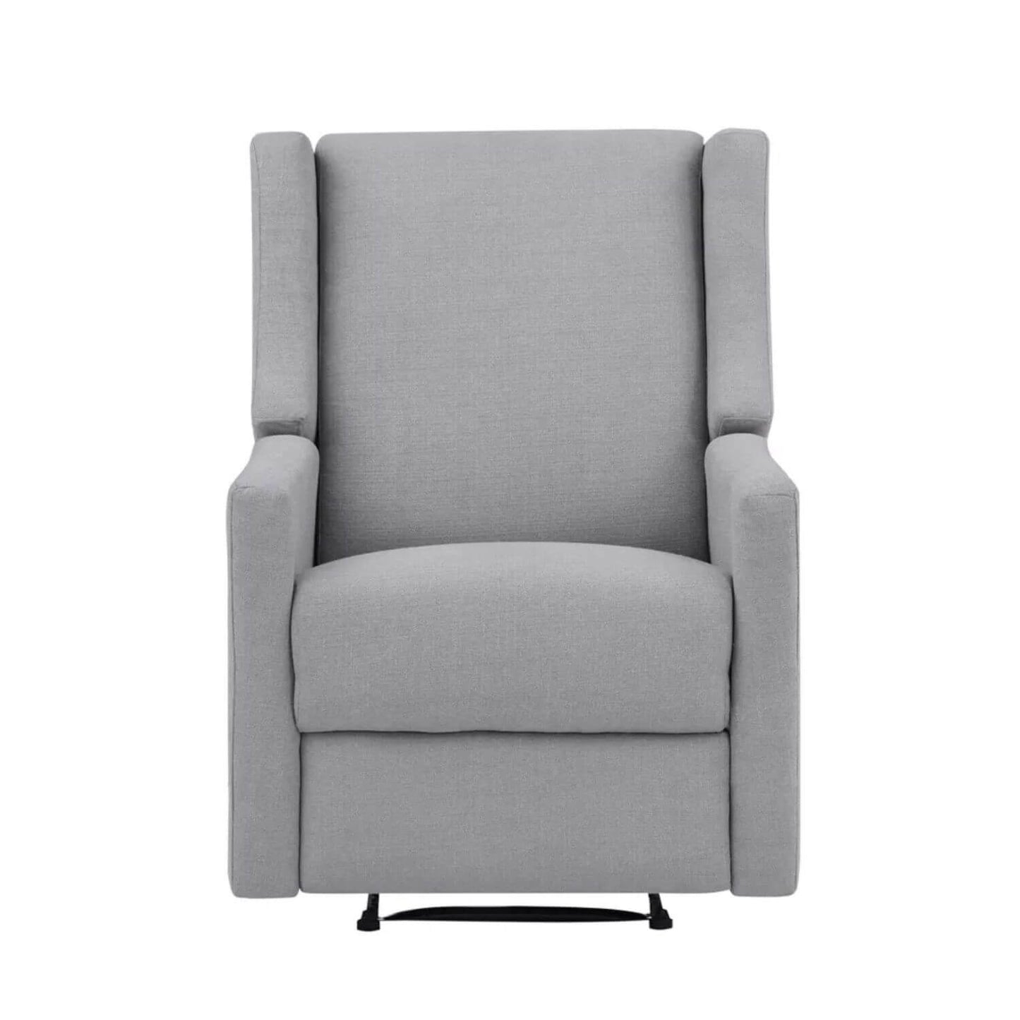 Front View of Pronto Power Recliner Oyster Gray Fabric