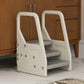 Qaba Adjustable 3 Step Toddler Tower Gray