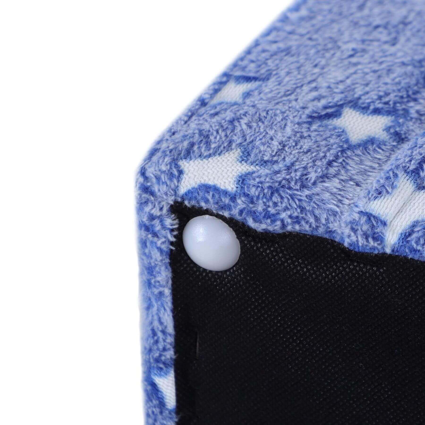 Close-up of Qaba Kids Sofa with Glowing Star Design Blue
