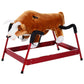 Qaba Ride On Rocking Horse Rodeo Bull Style with Realistic Sounds Brown