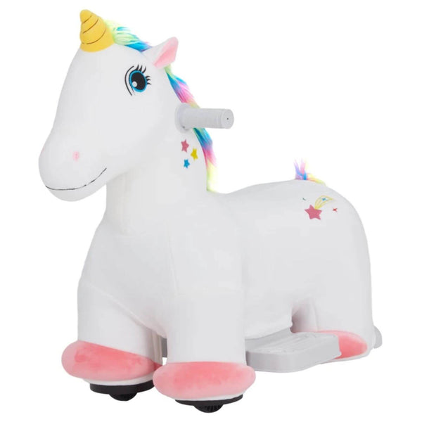 Qaba 6V Battery Powered Ride on Unicorn White