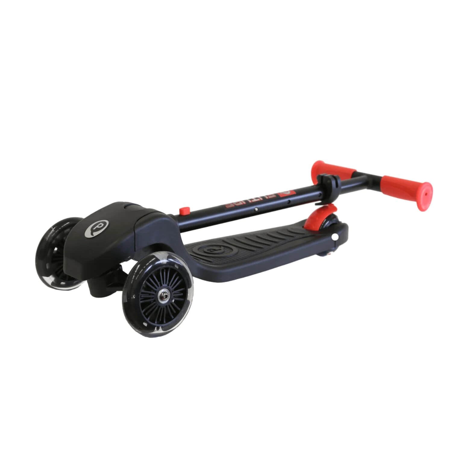 Q-Play Future LED Light Scooter Red - Folded