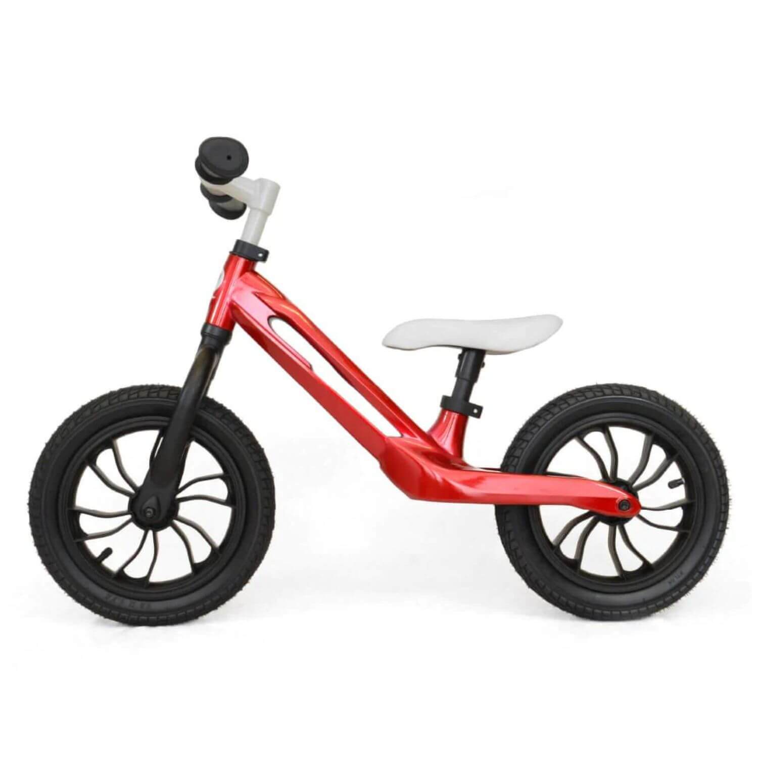 Q-Play Racer Balance Bike Red - Side View