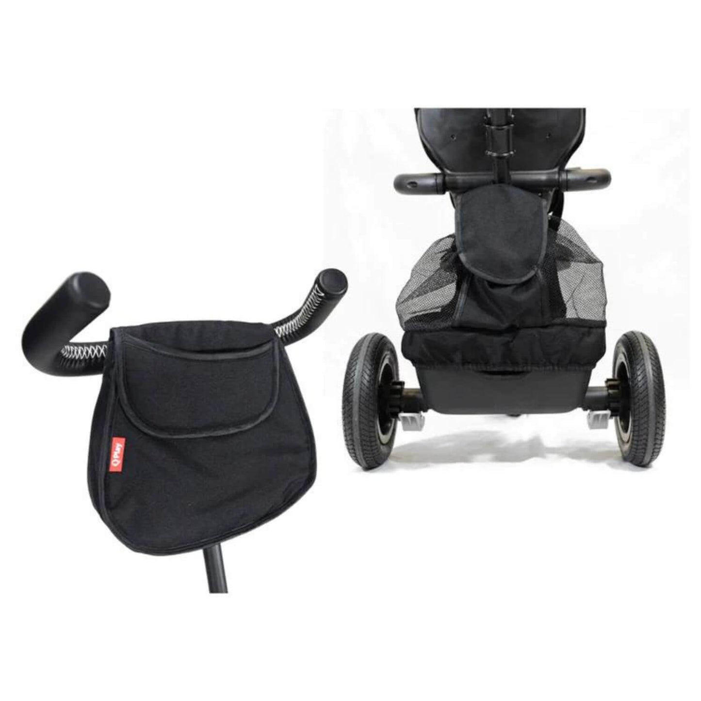 Q-Play Rito Plus Folding Stroller/ Trike Premium Midnight Black - Detail