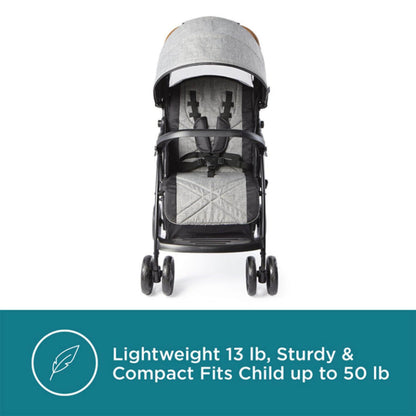 Contours Quick Lightweight Stroller in Gray - Detail