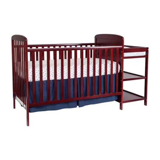 Ramsey 3-in-1 Convertible Crib and Changer Combo Cherry