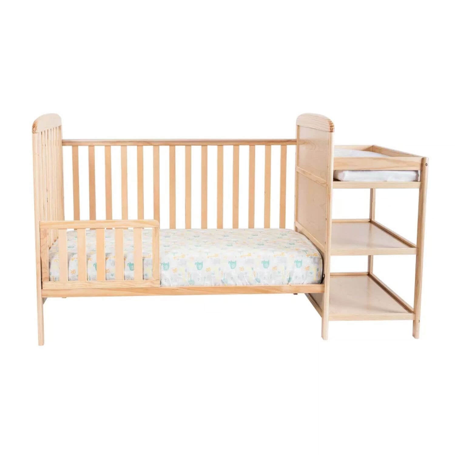 Ramsey 3-in-1 Convertible Crib and Changer Combo Natural