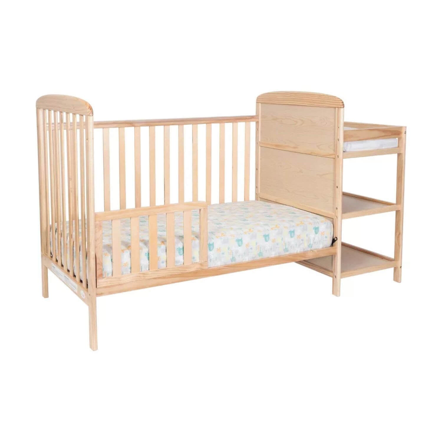 Ramsey 3-in-1 Convertible Crib and Changer Combo Natural