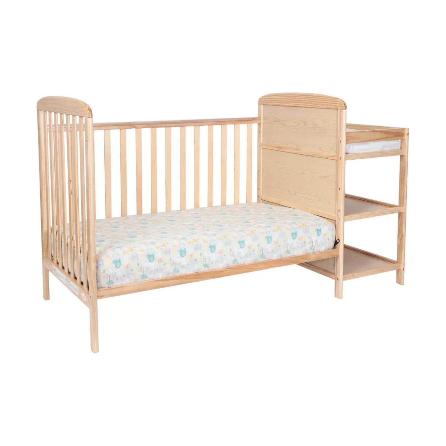 Ramsey 3-in-1 Convertible Crib and Changer Combo Natural