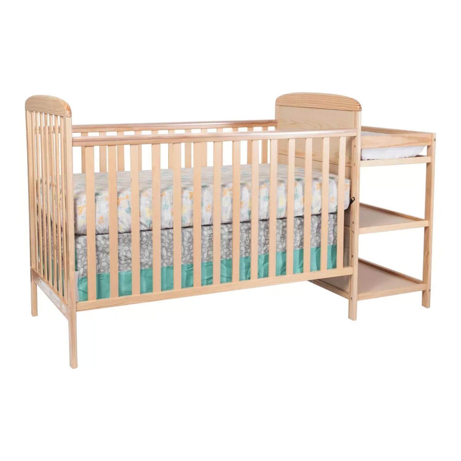 Ramsey 3-in-1 Convertible Crib and Changer Combo Natural