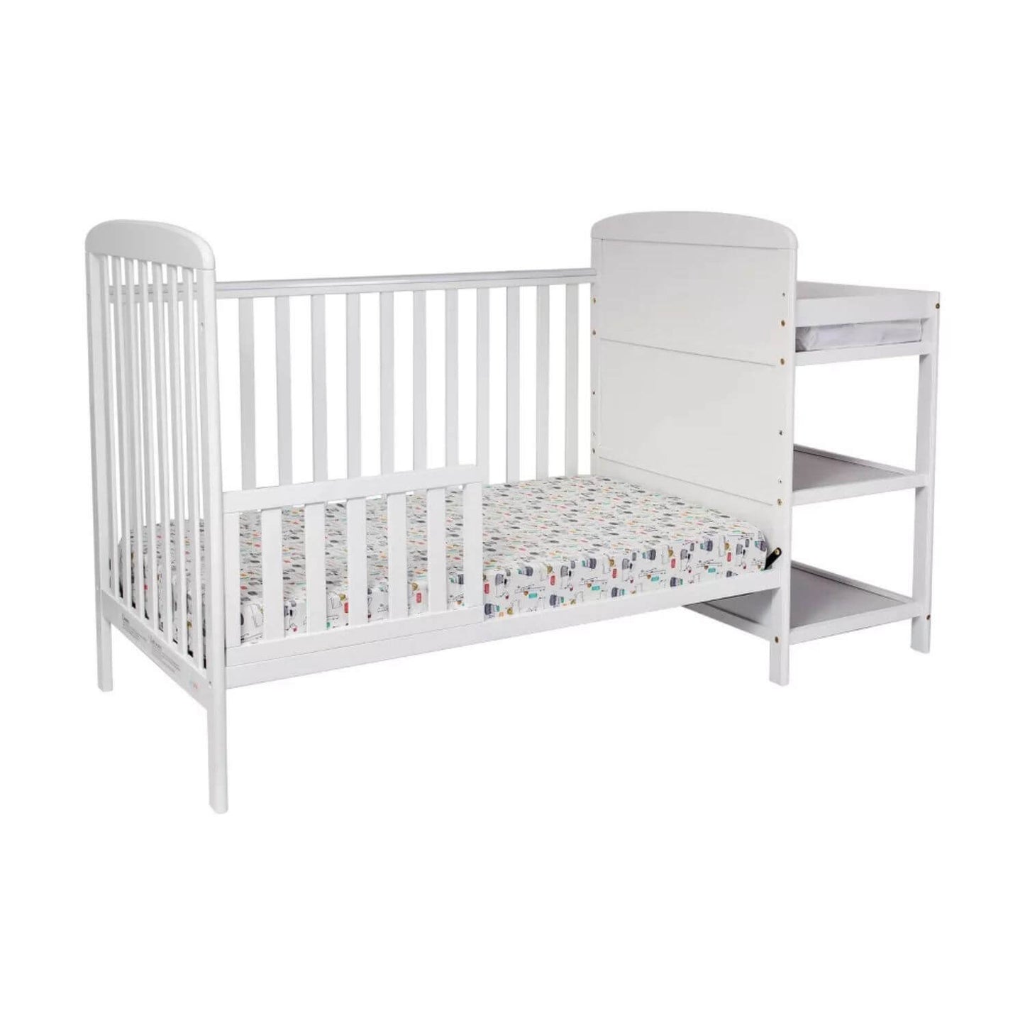 Ramsey 3-in-1 Convertible Crib and Changer Combo White