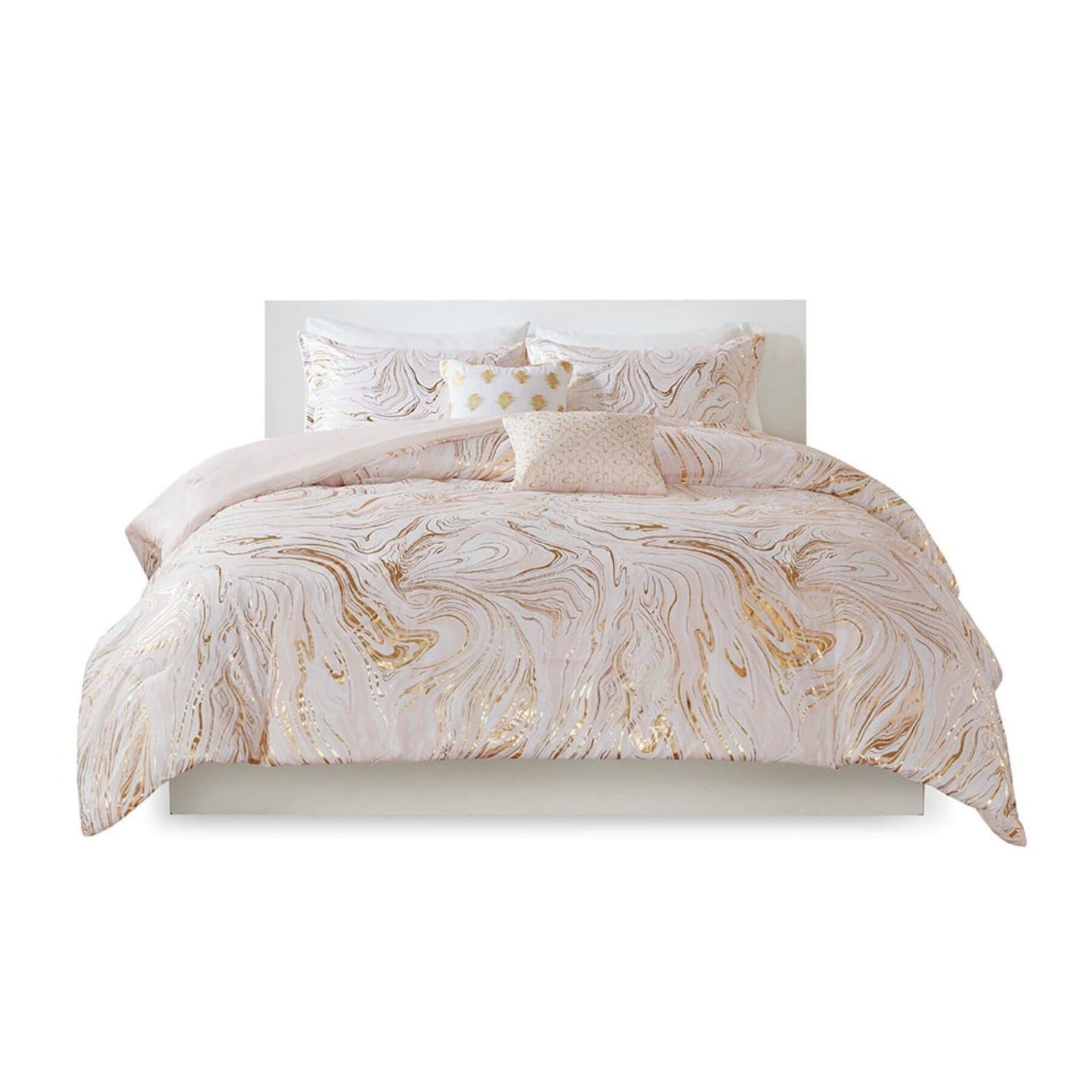 Rebecca Metallic Printed Comforter Set