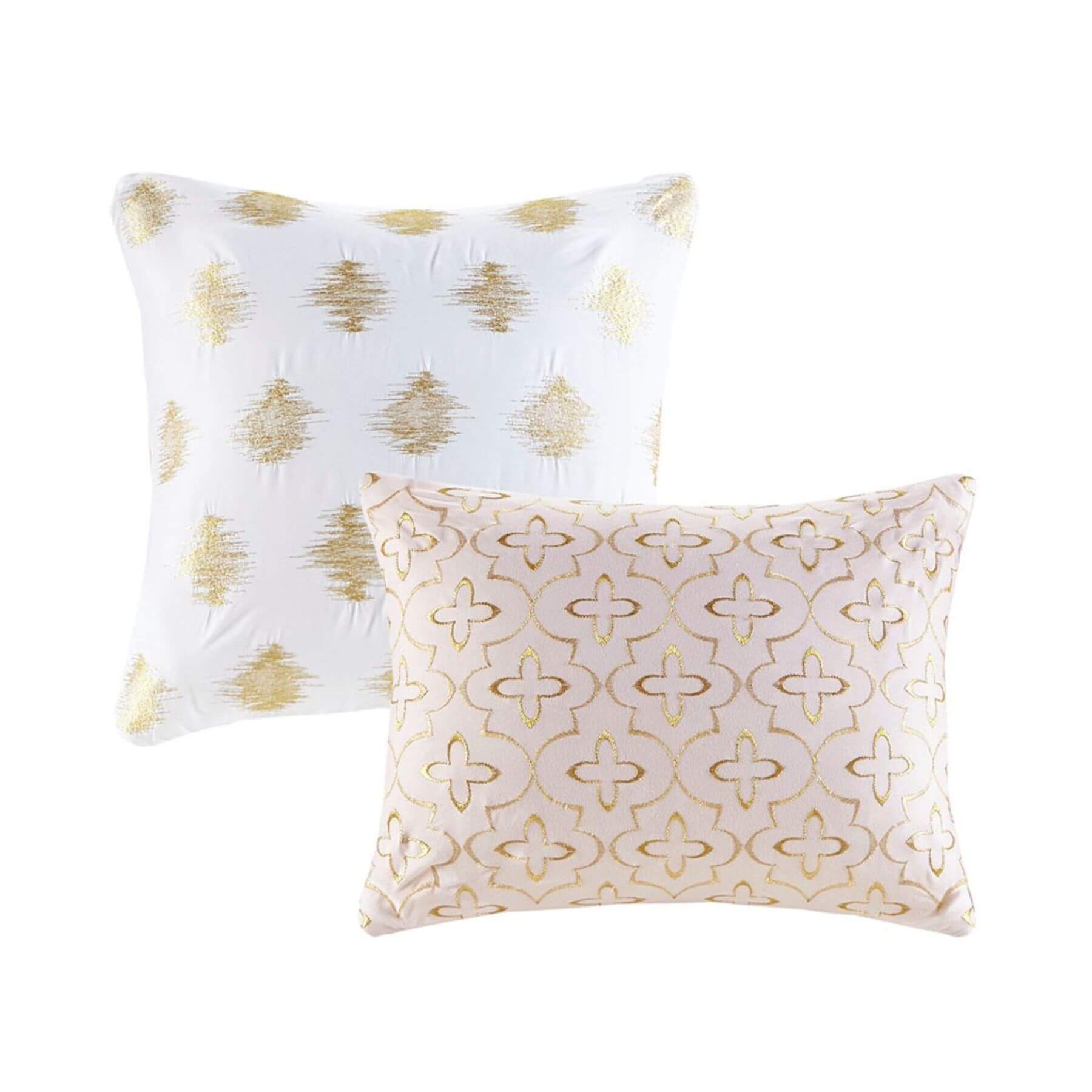 Rebecca Metallic Printed Decorative Pillows