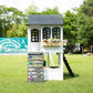 2MamaBees Reign Two Story Playhouse with Reign Swing Attachment - Lifestyle