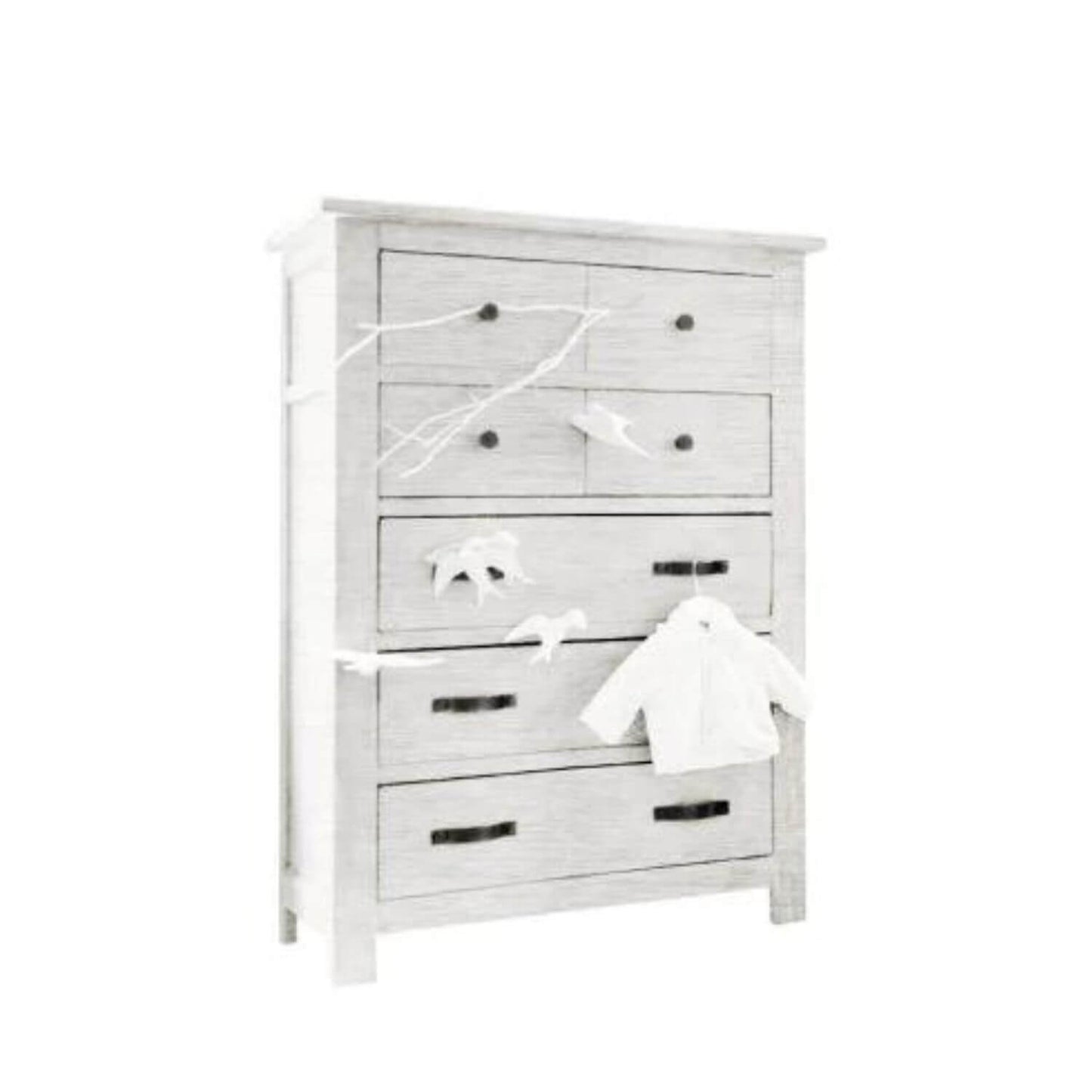 Milk Street Baby Relic 5 Drawer Chest Cloud