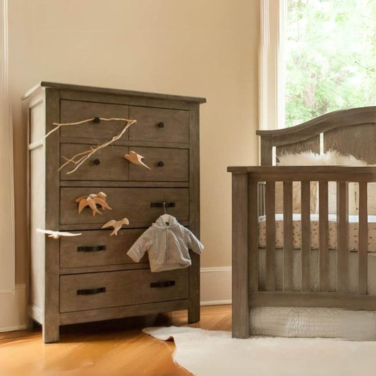 Milk Street Baby Relic 5 Drawer Chest Fossil - Lifestyle