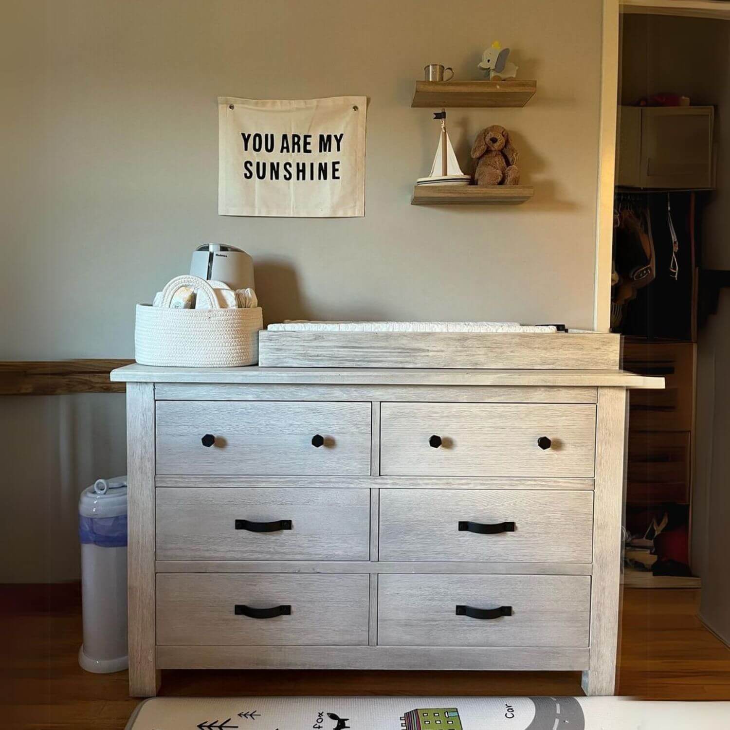 Milk Street Baby Relic 6 Drawer Double Dresser Cloud - Lifestyle