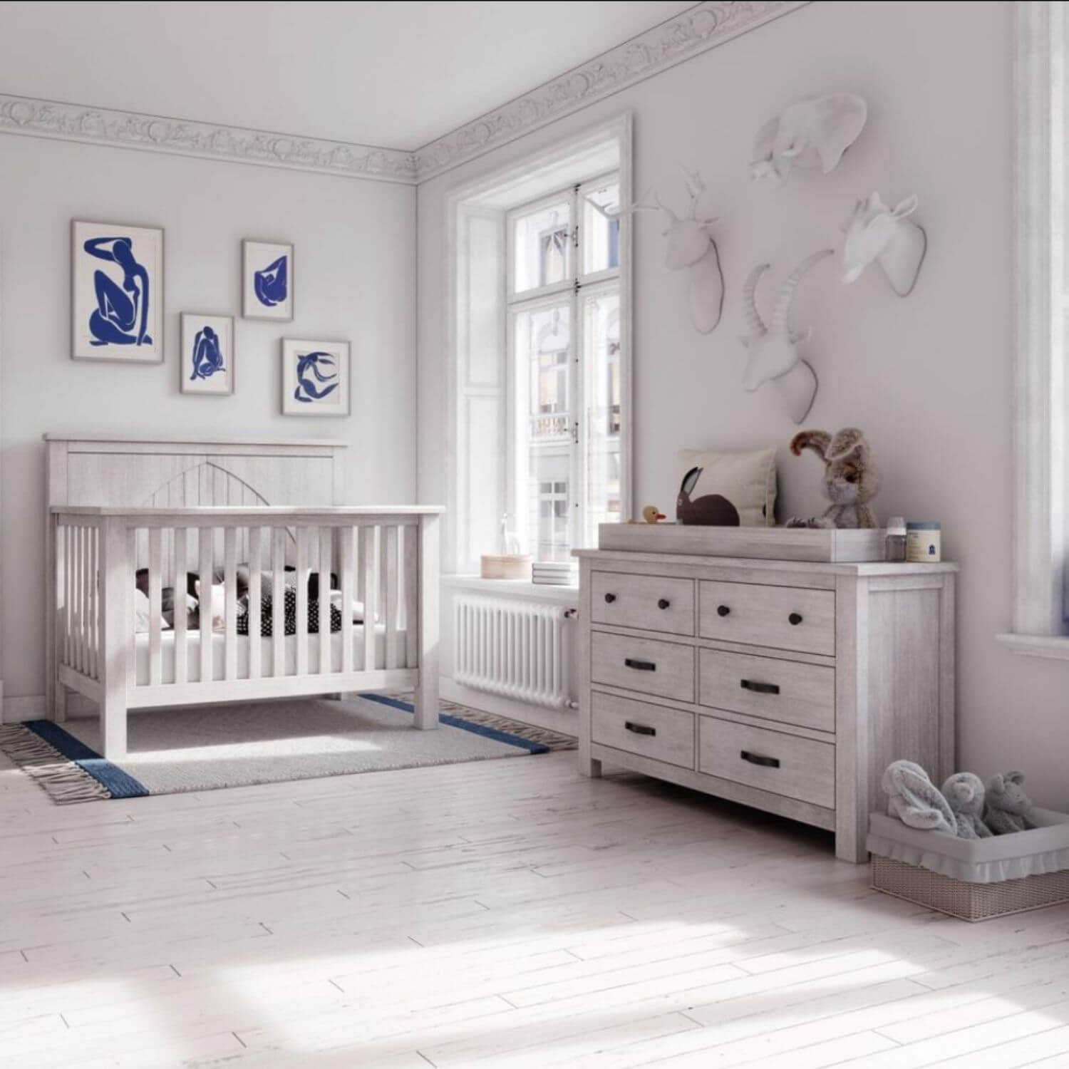 Milk Street Baby Relic 6 Drawer Double Dresser Cloud - Lifestyle