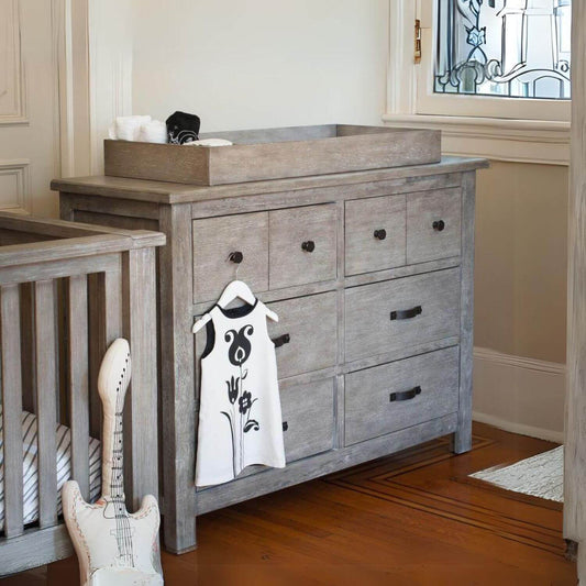 Milk Street Baby Relic 6 Drawer Double Dresser Fossil - Lifestyle