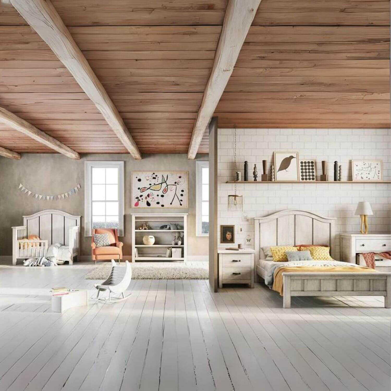 Milk Street Baby Relic Toddler Bed Conversion Kit Cloud - Lifestyle