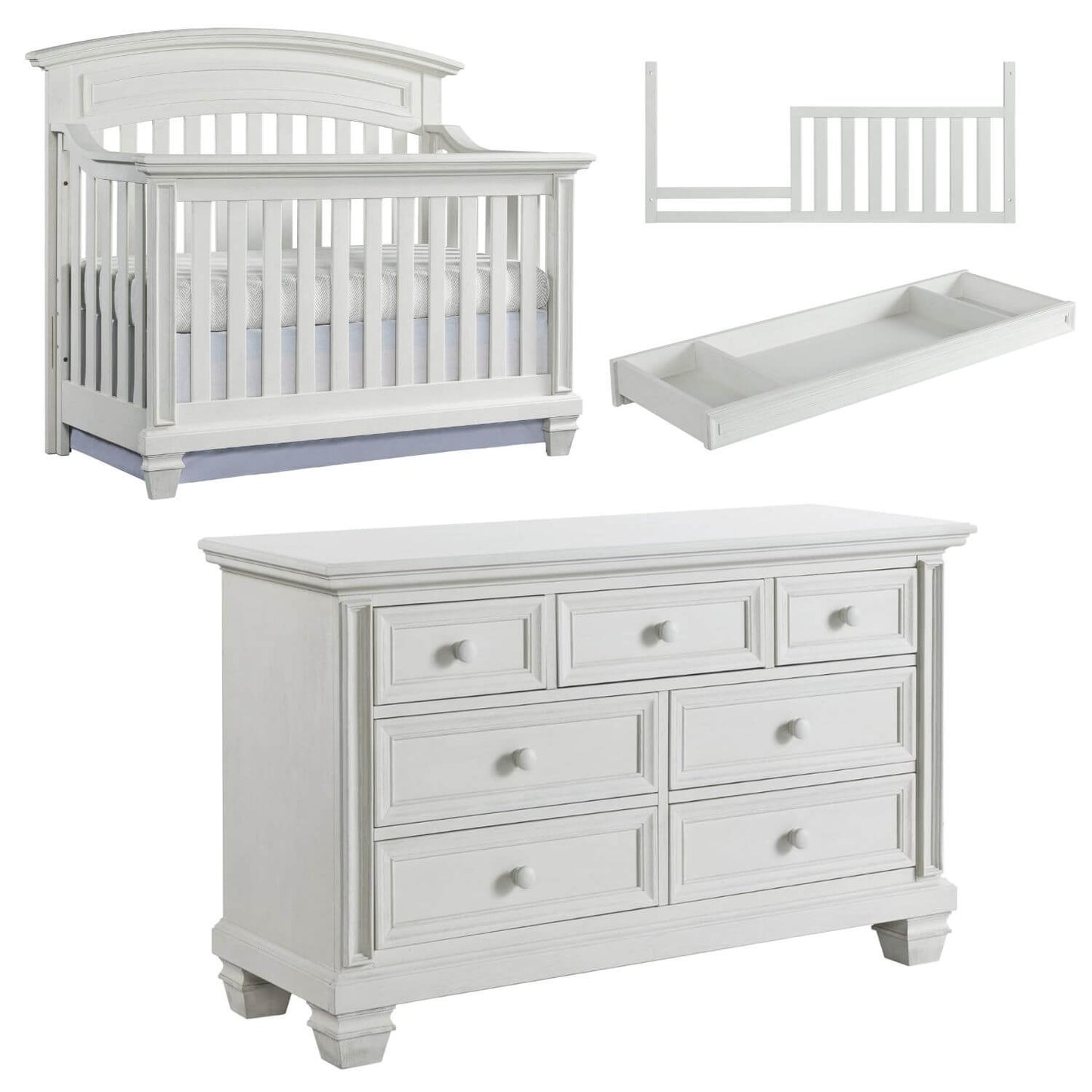 Oxford Baby Richmond 4-Piece Nursery Set Oyster White