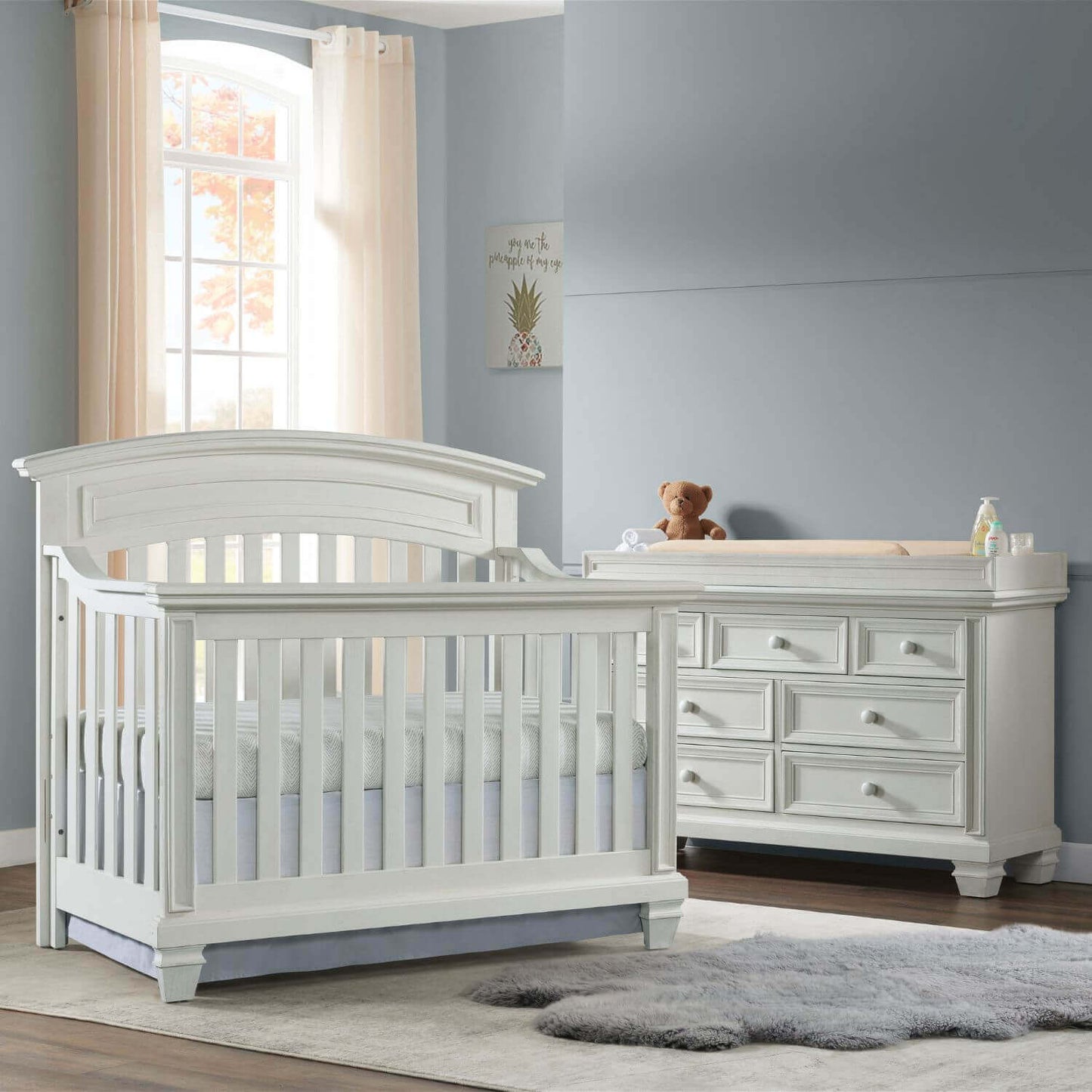 Soho Baby Richmond 4-in-1 Convertible Crib | Oyster White