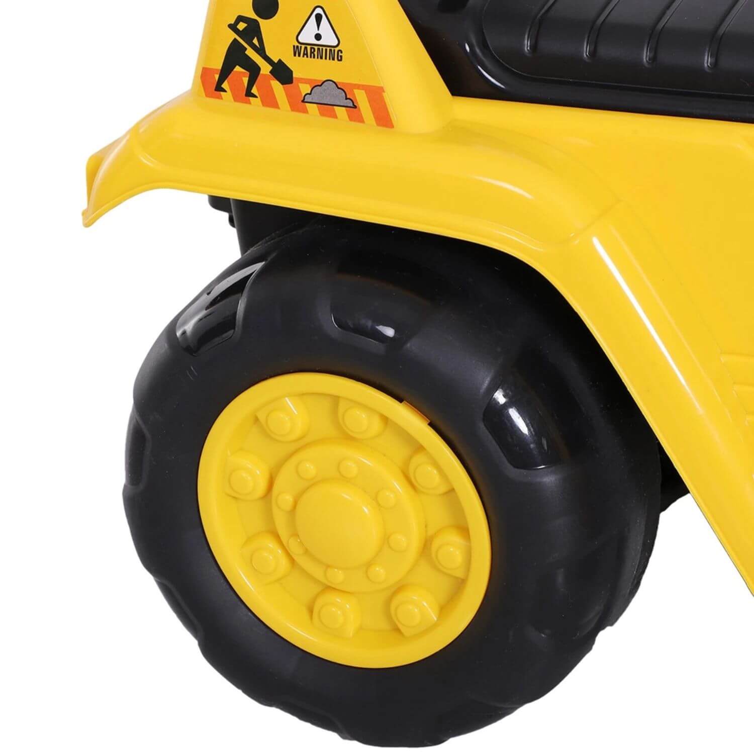 Detail of HOMCOM 3-in-1 Ride On Toy Bulldozer Digger Tractor Pulling Cart