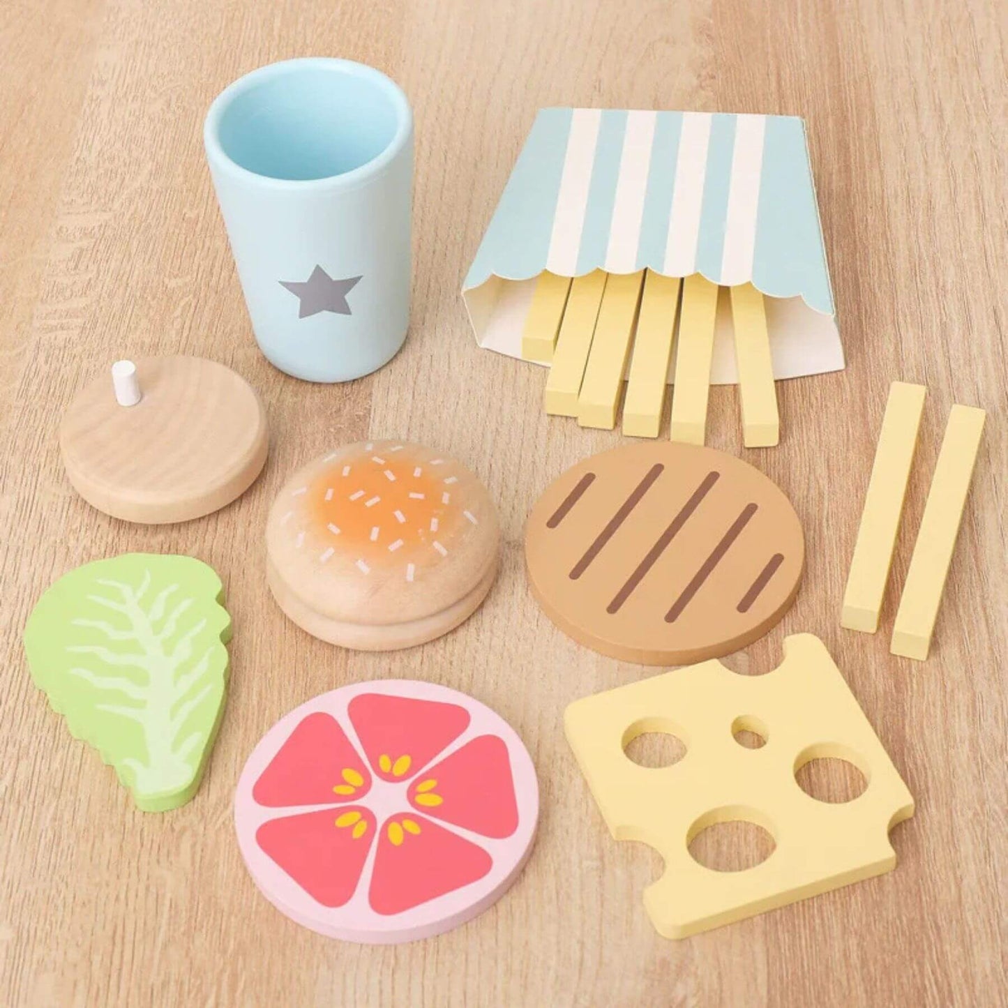 RocketBaby USA Wooden Pretend Play Food | Chips