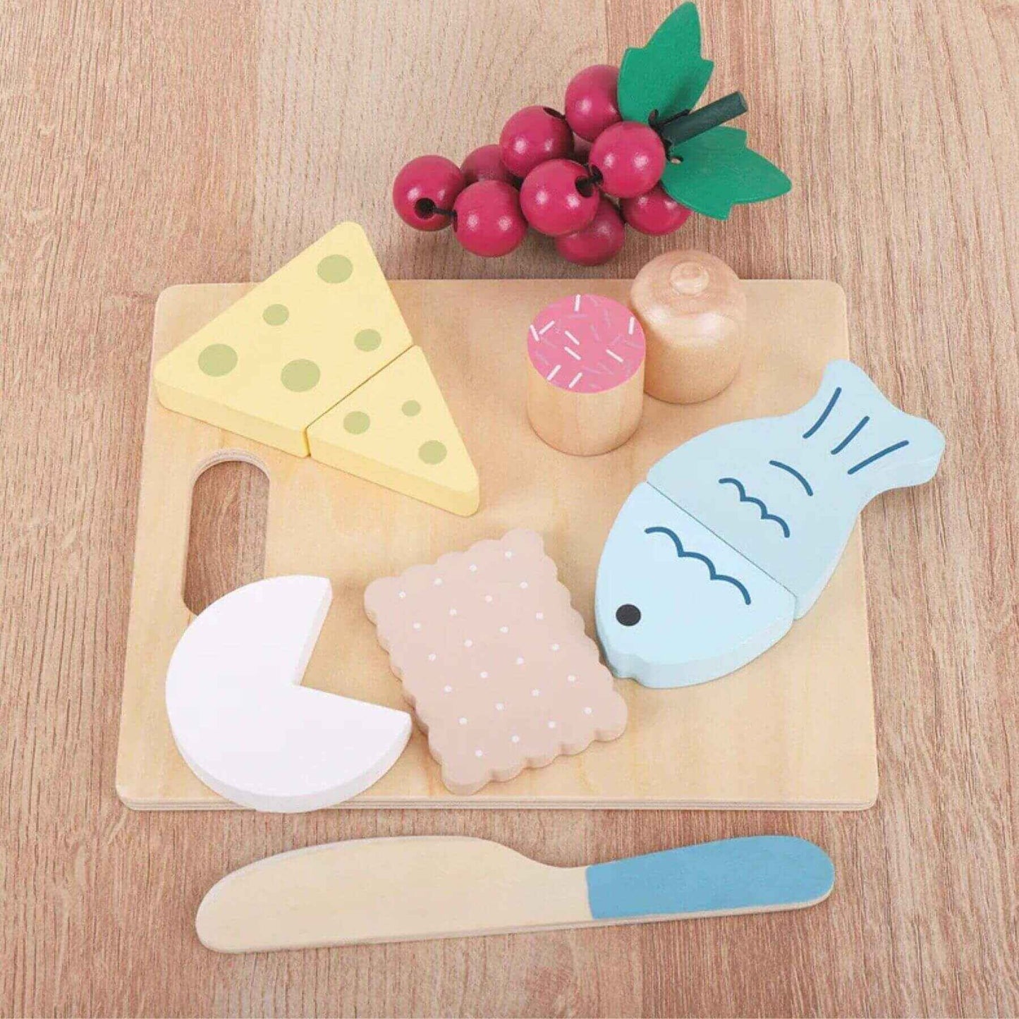 RocketBaby USA Wooden Pretend Play Food | Food Set A