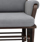 Detail of HOMCOM Rocking Chair Set with Ottoman Dark Gray